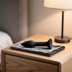 Plug anal negro Adicted Toys de 13,5 cm con base segura, juguete íntimo de calidad premium