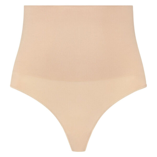 BYE-BRA - FAJA SIN COSTURAS ESTILO TANGA BEIGE TALLA L
