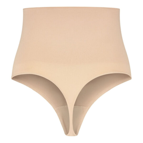 BYE-BRA - FAJA SIN COSTURAS ESTILO TANGA BEIGE TALLA XL