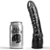 ALL BLACK - DILDO NEGRO REALÍSTICO 20 CM
