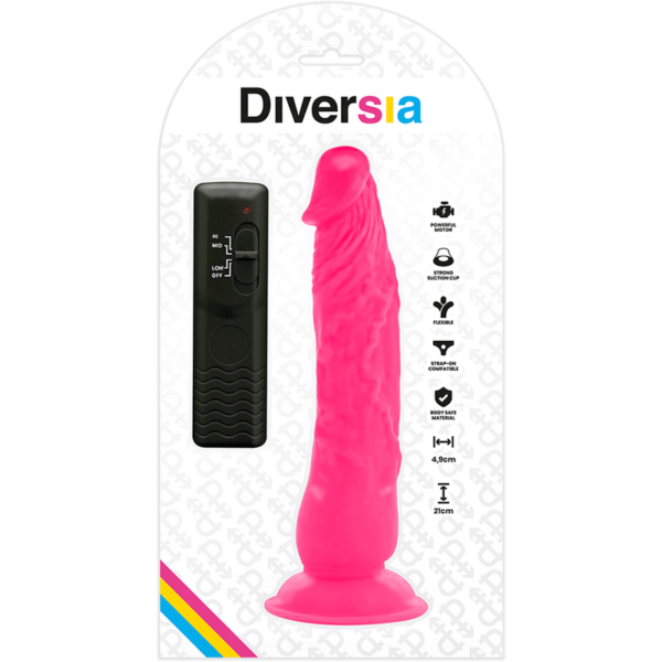 img_120224_1ea67caaa842d8ffd3fa176dd9d3edac_1.png DIVERSIA - DILDO REALÍSTICO FLEXIBLE CON VIBRACIÓN ROSA 21 CM -O- 4.9 CM