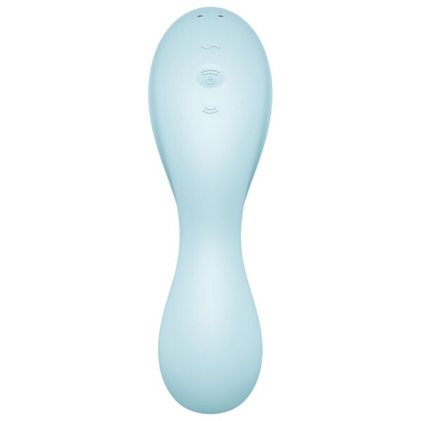 SATISFYER - CURVY TRINITY 5 ESTIMULADOR Y VIBRADOR APP AZUL