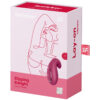 SATISFYER - DIPPING DELIGHT VIBRADOR LAY-ON ROJO