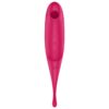 SATISFYER - TWIRLING PRO ESTIMULADOR Y VIBRADOR ROJO