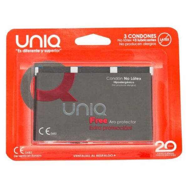img_131847_33cce76055f30f4ff55fe018cd8cee88_1.jpg UNIQ - FREE PRESERVATIVOS CON ARO PROTECTOR SIN LATEX 3 UNIDADES