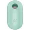 SATISFYER - PRO TO GO 2 ESTIMULADOR Y VIBRADOR DOBLE VERDE