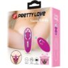 PRETTY LOVE - DANCING BUTTERFLY ESTIMULADOR PARA BRAGUITA CON CONTROL REMOTO LILA