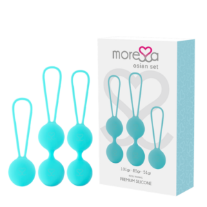 MORESSA - OSIAN SET Osian One; 51 Gr | Osian Two; 101 Gr | Osian Three 85 gr PREMIUM SILICONA TURQUESA