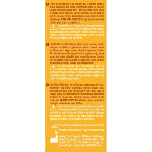 img_147539_bc5e0c3a866410dffa4f2bb50f8c50d0_1.jpg CONTROL - LUB GEL LUBRICANTE CHOCOLATE 75 ML