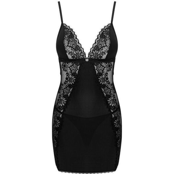 OBSESSIVE - MADERRIS CHEMISE & TANGA XS/S