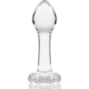 NEBULA SERIES BY IBIZA - MODELO 2 PLUG CRISTAL TRANSPARENTE 11 CM -O- 3.5 CM