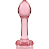 NEBULA SERIES BY IBIZA - MODELO 2 PLUG CRISTAL ROSA 11 CM -O- 3.5 CM