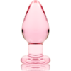 NEBULA SERIES BY IBIZA - MODELO 3 PLUG CRISTAL ROSA 11 CM -O- 5 CM