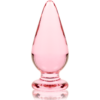 NEBULA SERIES BY IBIZA - MODELO 4 PLUG CRISTAL ROSA 11 CM -O- 5 CM