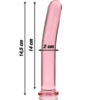 NEBULA SERIES BY IBIZA - MODELO 8 DILDO CRISTAL ROSA 14.5 CM -O- 2 CM