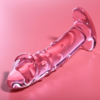 NEBULA SERIES BY IBIZA - MODELO 19 DILDO CRISTAL ROSA 18.5 CM -O- 4 CM