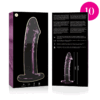 NEBULA SERIES BY IBIZA - MODELO 19 DILDO CRISTAL ROSA 18.5 CM -O- 4 CM