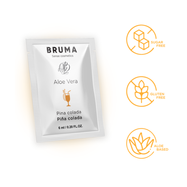 BRUMA - 6 ML GEL DESLIZANTE CON ALOE VERA SABOR A PIÑA COLADA