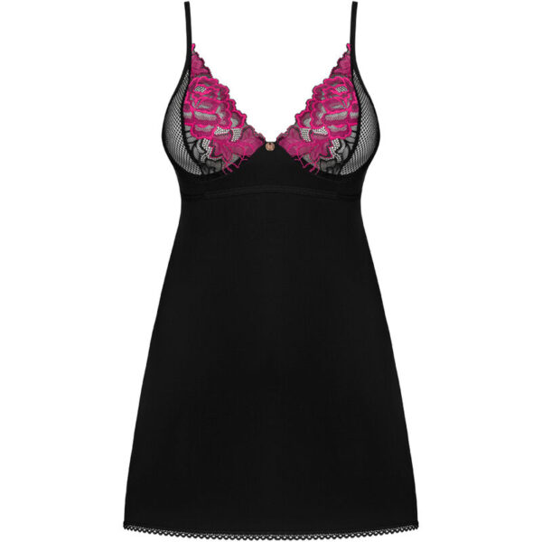 OBSESSIVE - ROSENTY CHEMISE & TANGA XS/S