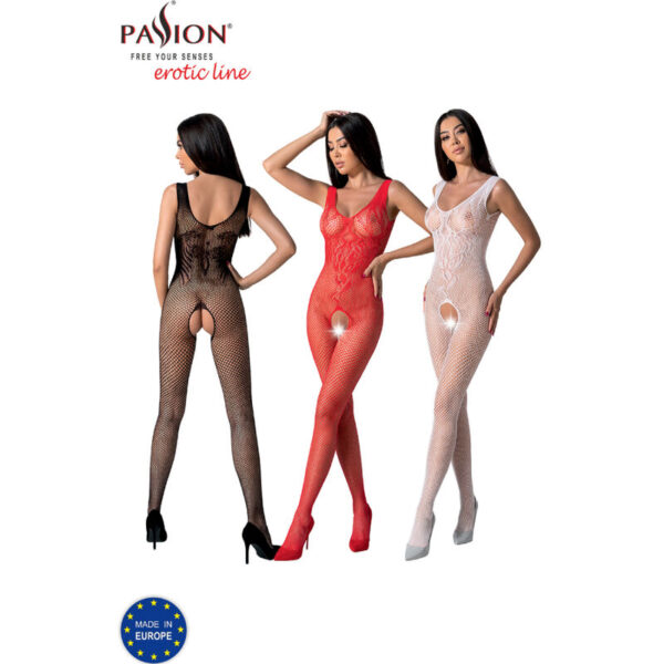 PASSION - BS098 BODYSTOCKING NEGRO TALLA ÚNICA