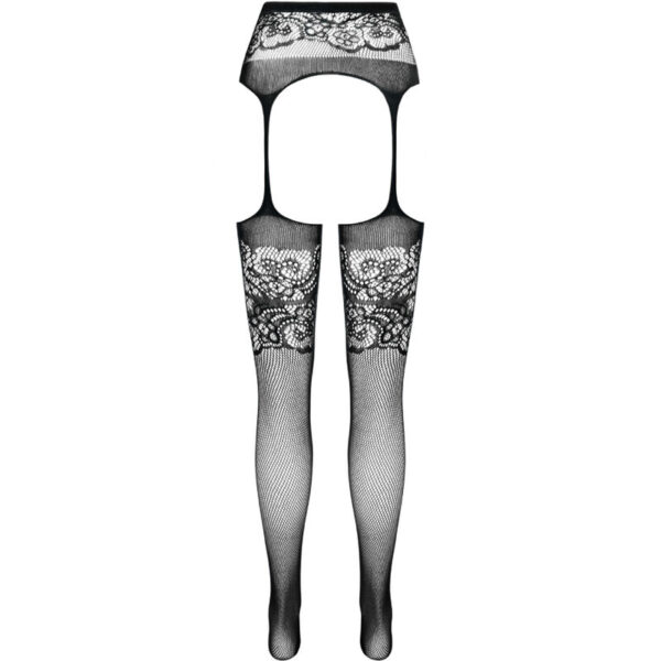 PASSION - S029 MEDIAS CON LIGUERO NEGRO TALLA ÚNICA