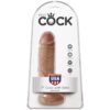 img_155220_a78ce39bfff5e5e963f24d3f86545b91_1.jpg KING COCK - PENE REALÍSTICO CON TESTÍCULOS 13.2 CM CARAMELO