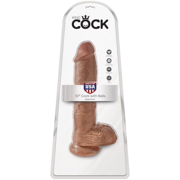 img_155223_61d38b0c14e2e538829dcd7af77c8e10_1.jpg KING COCK - PENE REALÍSTICO CON TESTÍCULOS 19.8 CM CARAMELO