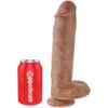 img_155230_6d9f886f2c08ba68a1de7cdf01cb4a12_1.jpg KING COCK - PENE REALÍSTICO CON TESTÍCULOS 22.6 CM CARAMELO