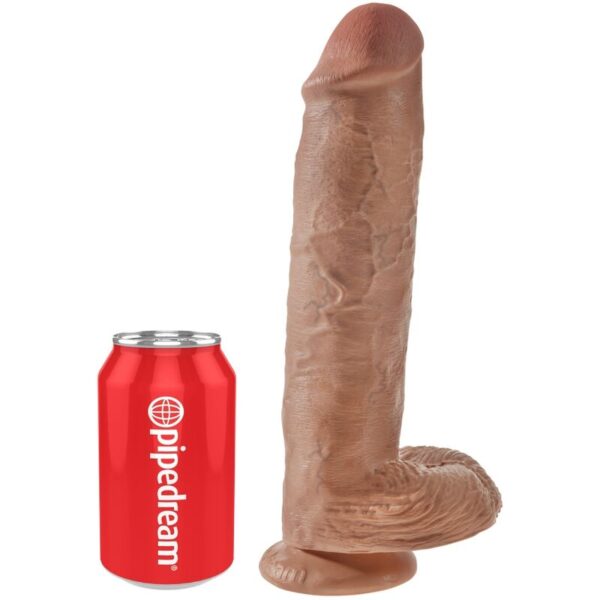 img_155230_6d9f886f2c08ba68a1de7cdf01cb4a12_1.jpg KING COCK - PENE REALÍSTICO CON TESTÍCULOS 22.6 CM CARAMELO