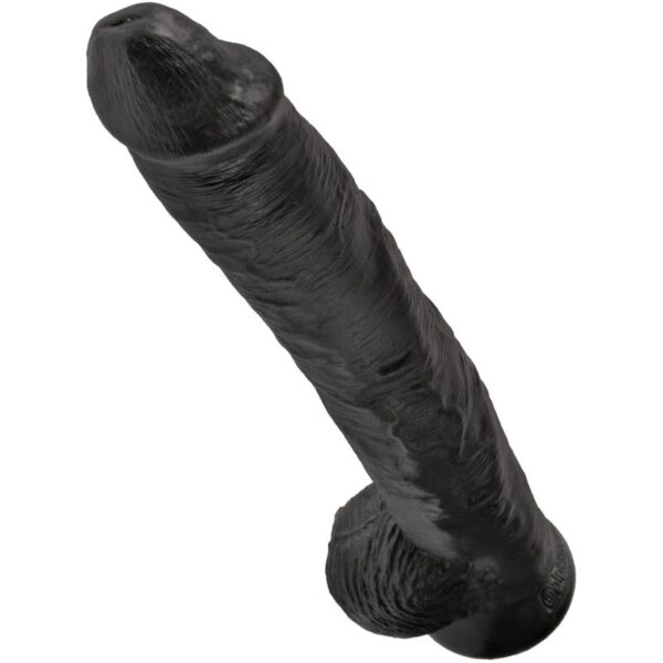 img_155235_f66d5cd81600ced4b9cfbe2c59a9db60_1.jpg KING COCK - PENE REALÍSTICO CON TESTÍCULOS 30.5 CM NEGRO