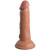 KING COCK - ÉLITE DILDO REALÍSTICO SILICONA 15.2 CM CARAMELO