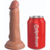 KING COCK - ÉLITE DILDO REALÍSTICO SILICONA 15.2 CM CARAMELO
