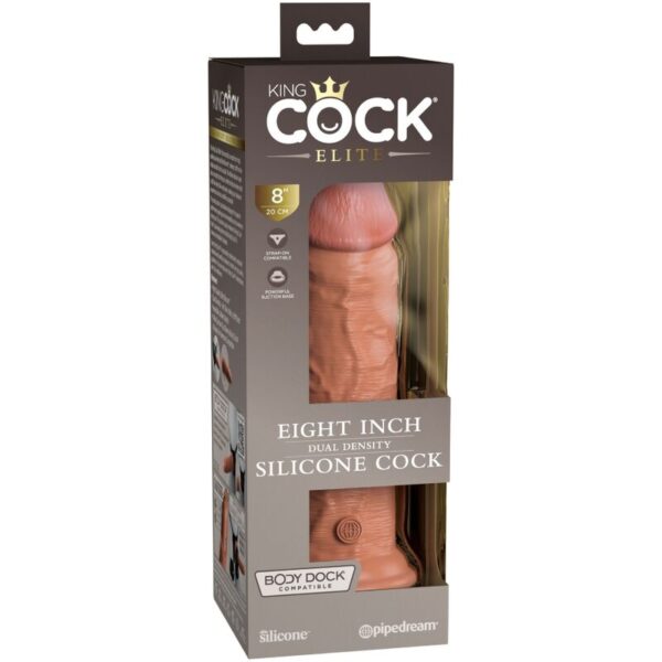 img_156132_6632830c84b1f42b6a2cc5d2e85681d7_1.jpg KING COCK - ÉLITE DILDO REALÍSTICO SILICONA 20.3 CM CARAMELO