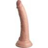 KING COCK - ÉLITE DILDO REALÍSTICO VIBRADOR & SILICONA CONTROL REMOTO 17.8 CM