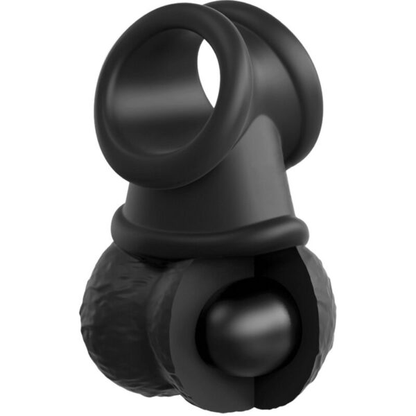 img_156261_4021e2c05192ac1775972d53599ff589_1.jpg KING COCK - ELITE KIT ARNES AJUSTABLE DELUXE ANILLO CON TESTICULOS & DILDO 20.3 CM