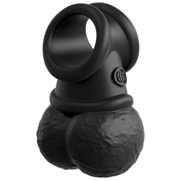 img_156266_74950f2058b67e2d4329cc1729202f07_1.jpg KING COCK - ELITE KIT ARNES AJUSTABLE DELUXE ANILLO CON TESTICULOS & DILDO 20.3 CM