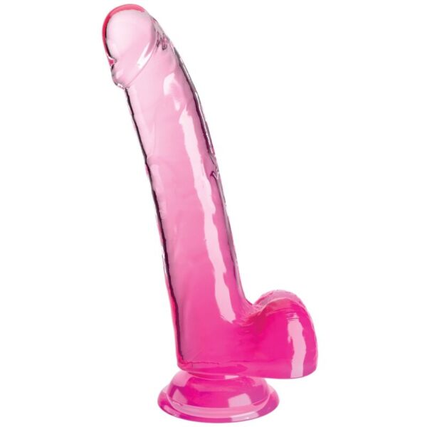 img_156275_0547bcaecc24faa5e0d57e3a4af389e1_1.jpg KING COCK - CLEAR DILDO CON TESTÍCULOS 20.3 CM ROSA