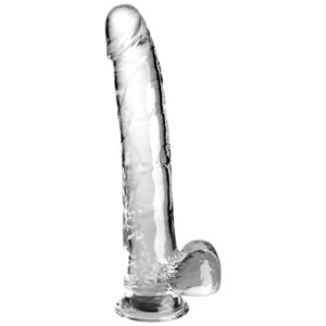 venus butterfly vibrator KING COCK - CLEAR DILDO CON TESTÍCULOS 24.8 CM TRANSPARENTE - Pícaro Limón