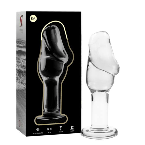NEBULA SERIES BY IBIZA - MODELO 6 PLUG CRISTAL TRANSPARENTE 12.5 CM -O- 4 CM