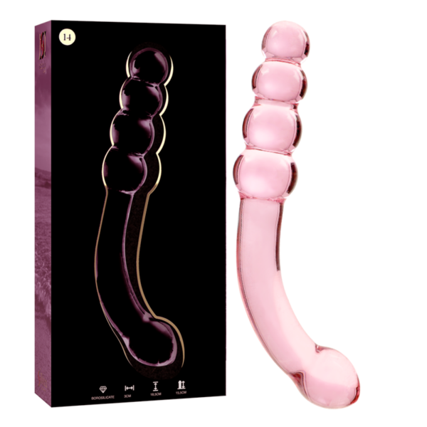 img_157901_bbead49f915cf908db8ba20ad3cb5873_1.png NEBULA SERIES BY IBIZA - MODELO 14 DILDO CRISTAL ROSA 18.5 CM -O- 3 CM