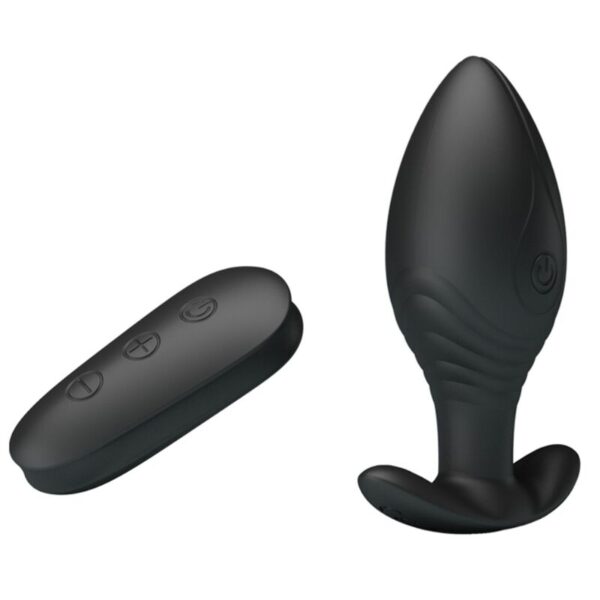 img_160863_d3b924cee0d747a1957403a65b499fd9_1.jpg PRETTY LOVE - REGINA PLUG ANAL VIBRADOR RECARGABLE NEGRO