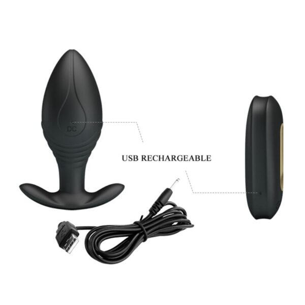 img_160872_632cf877507adf6090342232ea33be3d_1.jpg PRETTY LOVE - REGINA PLUG ANAL VIBRADOR RECARGABLE NEGRO