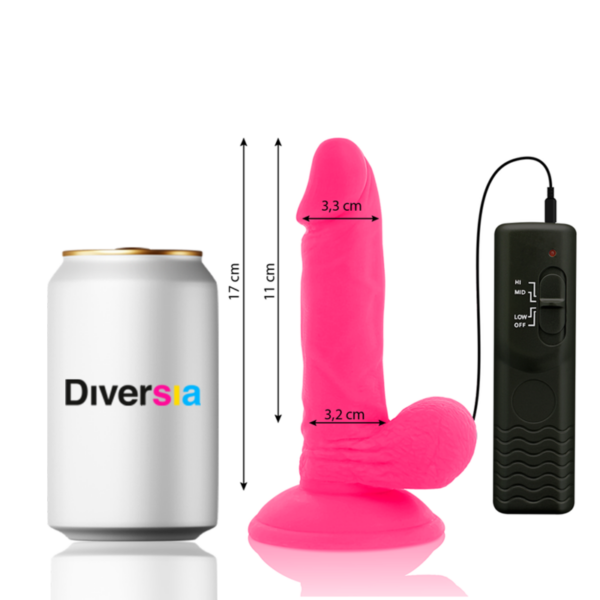 img_164203_3aea34ff3a3050a8b193284d52c9ce2c_1.png DIVERSIA - DILDO REALÍSTICO FLEXIBLE CON VIBRACIÓN ROSA 17 CM -O- 3.3 CM
