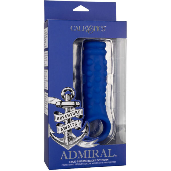 img_165751_ffed8e1a46fc37bda351c249633f028a_1.jpg CALEXOTICS - ADMIRAL BEADED FUNDA PENE SILICONA LÍQUIDA AZUL