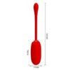 img_169912_0002d1ae54d42b2231f17fdb0556587d_1.jpg PRETTY LOVE - JULIUS HUEVO VIBRADOR IMPERMEBLE & RECARGABLE ROJO