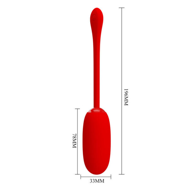 img_169912_0002d1ae54d42b2231f17fdb0556587d_1.jpg PRETTY LOVE - JULIUS HUEVO VIBRADOR IMPERMEBLE & RECARGABLE ROJO