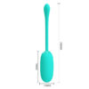 PRETTY LOVE - JULIUS HUEVO VIBRADOR IMPERMEBLE & RECARGABLE VERDE AGUA
