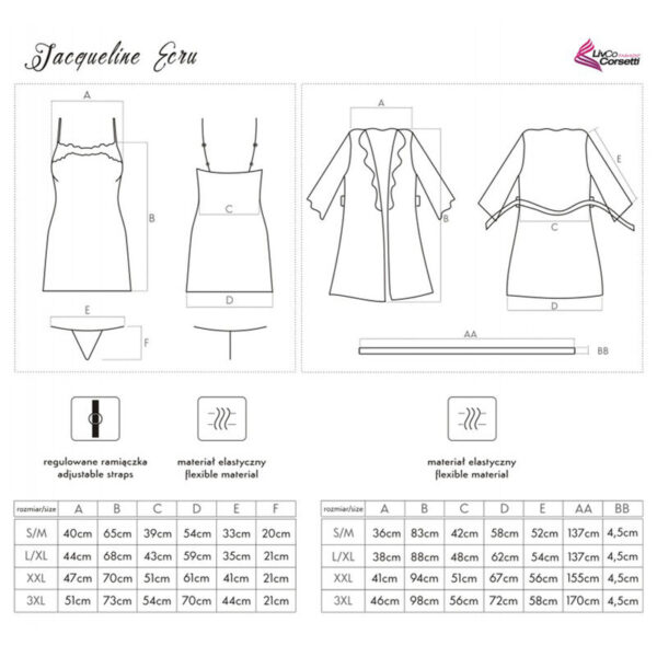 img_170825_f6f0cc9bb30af536426693bba1e0887c_1.jpg LIVCO CORSETTI FASHION - JACQUELINE LC 90249 BATA + CAMISA + PANTY CRUDO L/XL