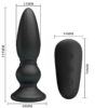 MR PLAY - VIBRADOR POTENTE CONTROL REMOTO ANAL PLUG NEGRO