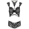 LIVCO CORSETTI FASHION - PALMENOM LC 90614 SUJETADOR + PANTY NEGRO S/M